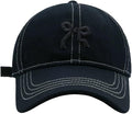 Bow-Tie Baseball Cap for Women Fashion Y2k Sun Visors Bright Color Trucker Hat Wide Brim Visor Cap for Travel Vacation 2026