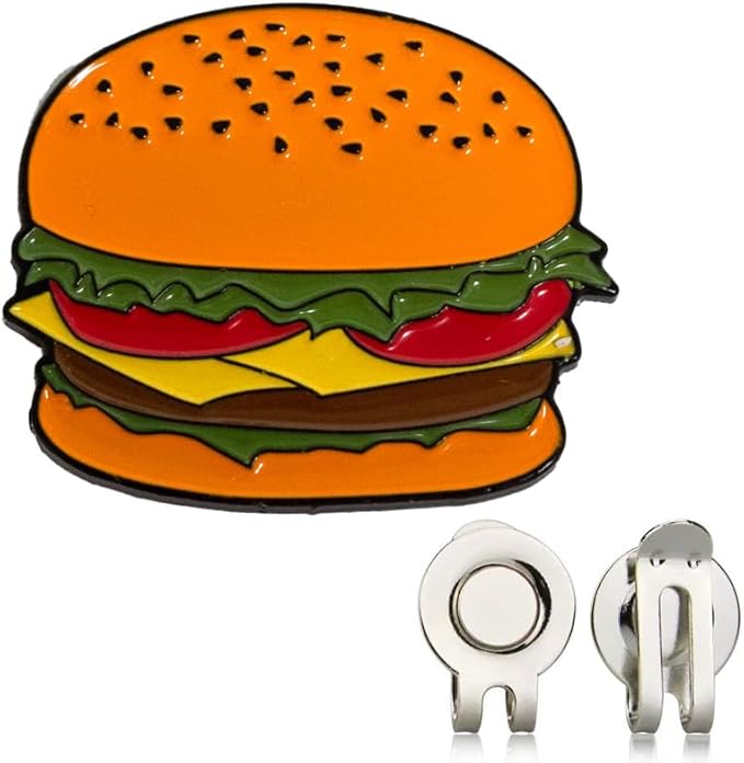 Food & Drink Golf Ball Markers with Hat Clip – Funny Magnetic Golf Accessories & Unique Gifts for Golf Lovers