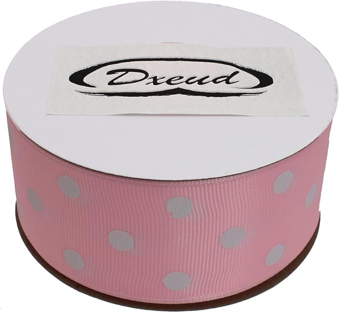 Polka Dot Grosgrain Ribbon 25 Yard Each Roll 100% Polyester - Image 3