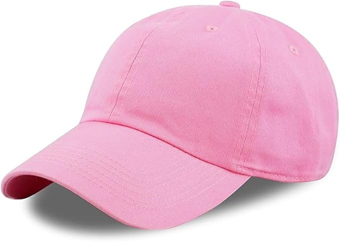 Cotton Baseball Cap Dad Hat – Washed Low Profile Adjustable Hat for Men Women Casual Outdoor Running Golf