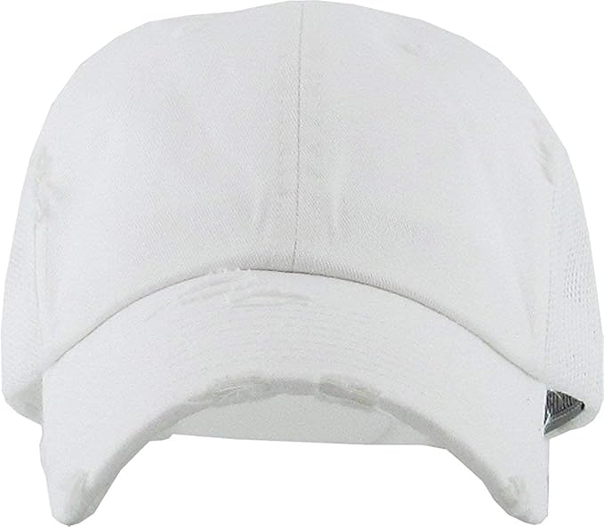 Funky Junque Trucker Hat for Women – Distressed Low Profile Western Camo Baseball Cap with Mesh, Trendy and Adjustable Fit
