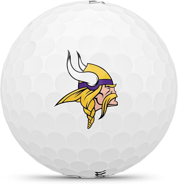 WILSON 2025 Duo Soft NFL Golf Ball - 12 Balls, White, Atlanta Falcons