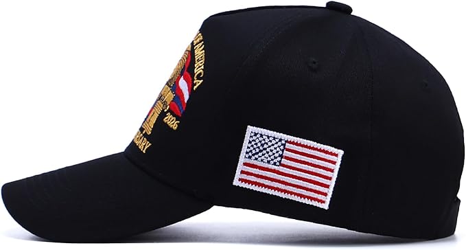250th Anniversary Patriotic Baseball Cap (1776-2026) Embroidered USA Hat, Adjustable Unisex Bicentennial Gift