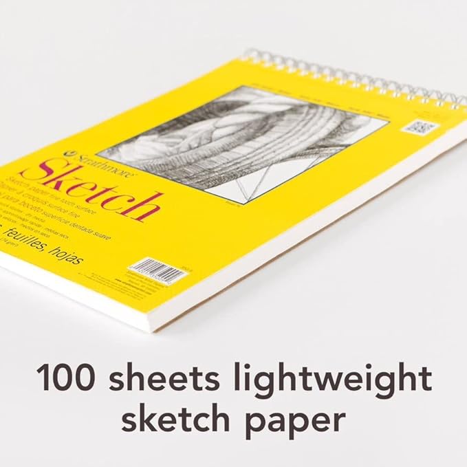 Strathmore 300 Series Sketch Pad, 5.5x8.5 inch, 100 Sheets, Side Wire - Image 8