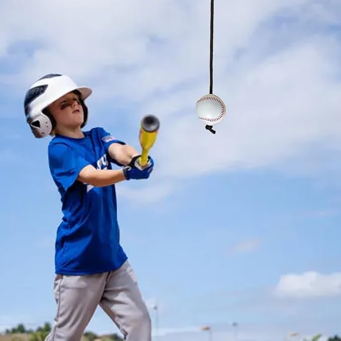 LOOEEL Baseball and Softball Batting Training Rope,Baseball Softball Hitting Trainer,Batting Swing Trainer for Baseball & Softball.Practice Baseball Swing Skills,and Hitting Performance