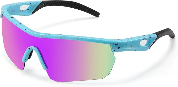 Kids Sunglasses Polarized Youth Baseball Sunglasses Softball Cycling Sports Sun Glasses Boys Girls