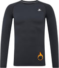 DEVOROPA Youth Boys Compression Thermal Shirt Long Sleeve Kids Fleece Baselayer Soccer Baseball Undershirt Slim/Regular/Husky