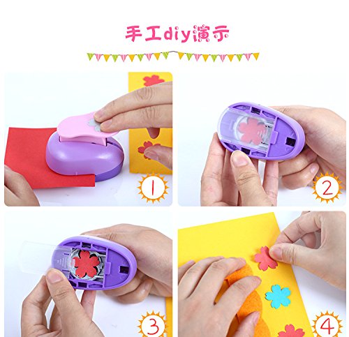 9 PCS Mini Paper Punches Sets Christmas Tree Snowflake and Circle Craft Hole - Image 6