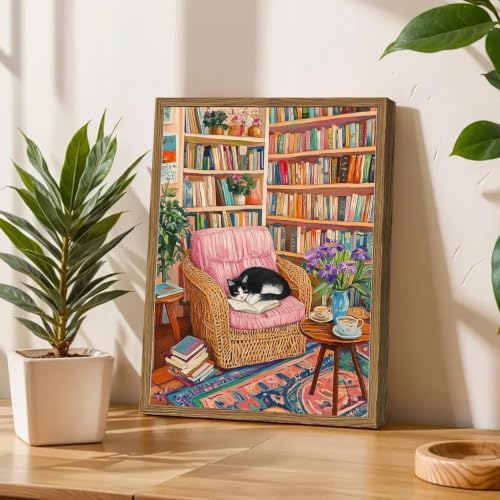 GOUOYANA Paint By Numbers Kit for Adults-Cats and Sofas Funny Canvas