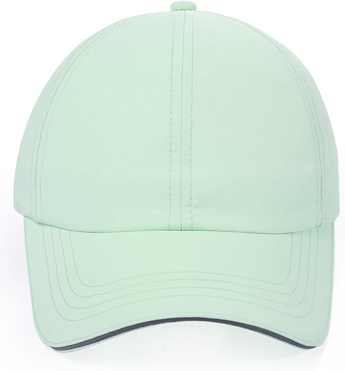 Little Girls Reflective Baseball Cap Criss Cross Ponytail Hat Kids Quick Dry Mesh Summer Sports Hat for Toddler Ages 3-8
