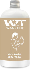 500ml Air Dry Clay Glaze, Waterproof and Scratch Resistant, Design by WAN2TLK
