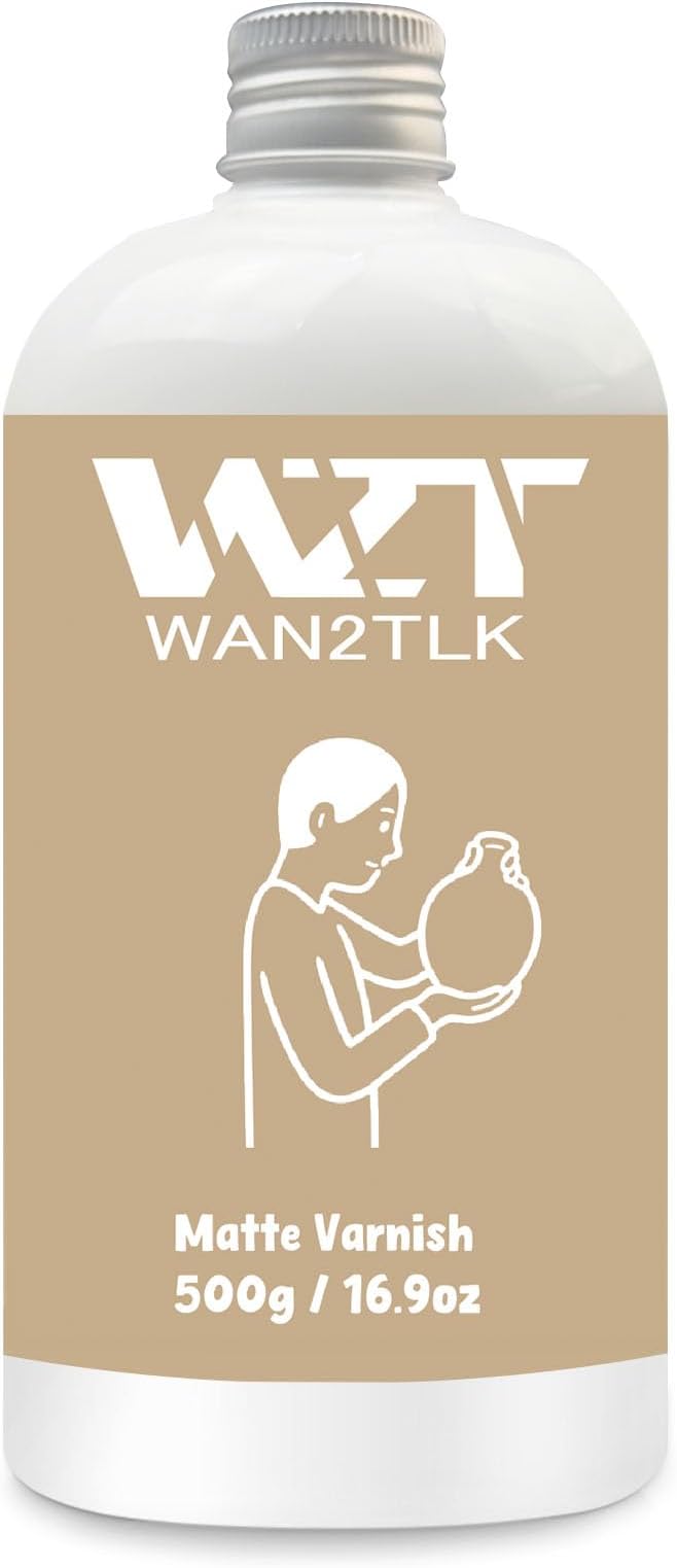 500ml Air Dry Clay Glaze, Waterproof and Scratch Resistant, Design by WAN2TLK