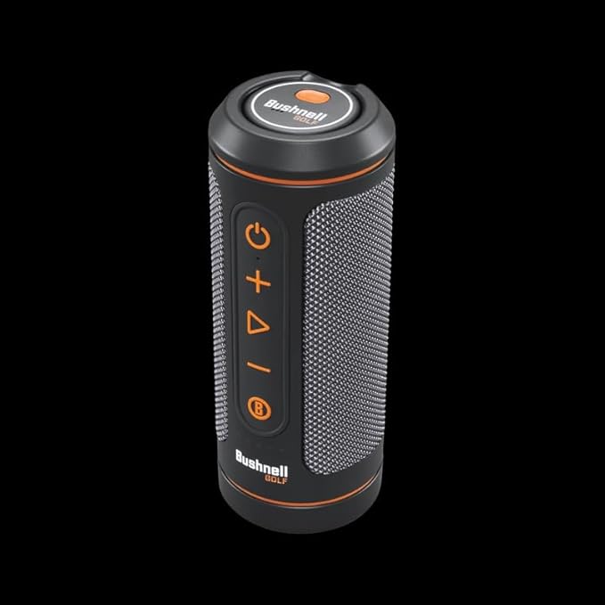 Bushnell Golf Wingman 2 GPS Bluetooth Speaker | Audible Distances, Magnetic Cart Mount, Custom Sound Bites, TWS Pairing & USB-C Charging