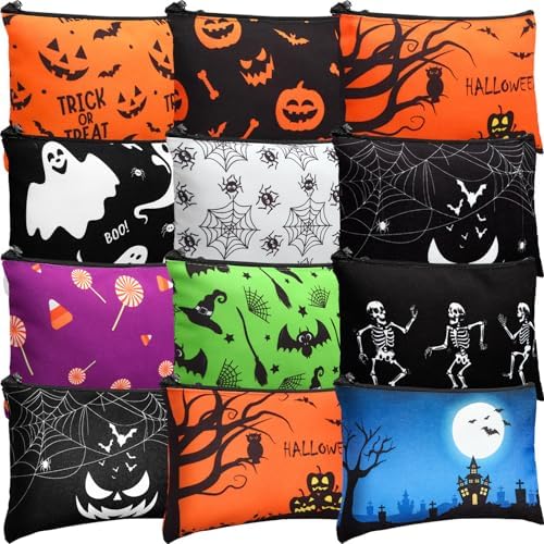 Eccliy 20 Pcs Halloween Makeup Bags Halloween Party Gift for Adults Women