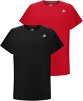 DEVOROPA Youth Boys Compression Shirt Long/Short Sleeve Football Baseball Undershirt Quick Dry Kids Sports Baselayer Crewneck