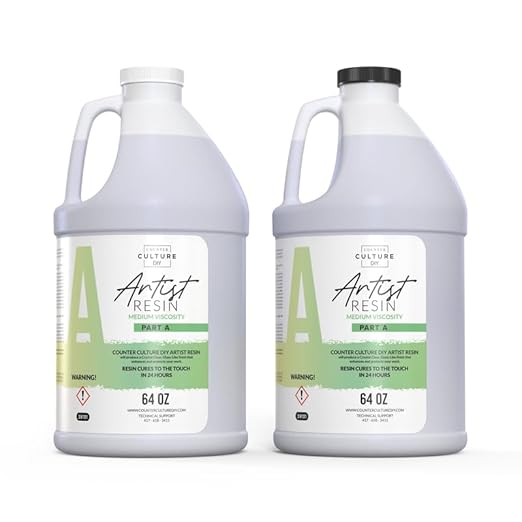 Counter Culture DIY Clear Artist Resin, Medium Viscosity, 1 Gallon Kit by CounterCultureDIY