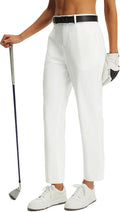 baleaf Women's Golf Pants Straight Leg Stretch Work Travel Pant with Pockets Dressy Bussiness Casual Slacks UPF 50+