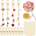 Tondiamo 266 Pcs Galentines Keychain Making Kit DIY Keychain Craft Gift