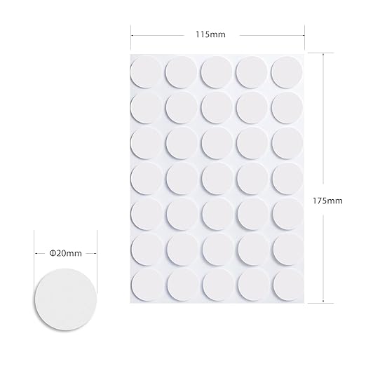 350 Pcs 20mm Double Sided Adhesive Glue Round Dots Stickers Removable Clear - Image 5