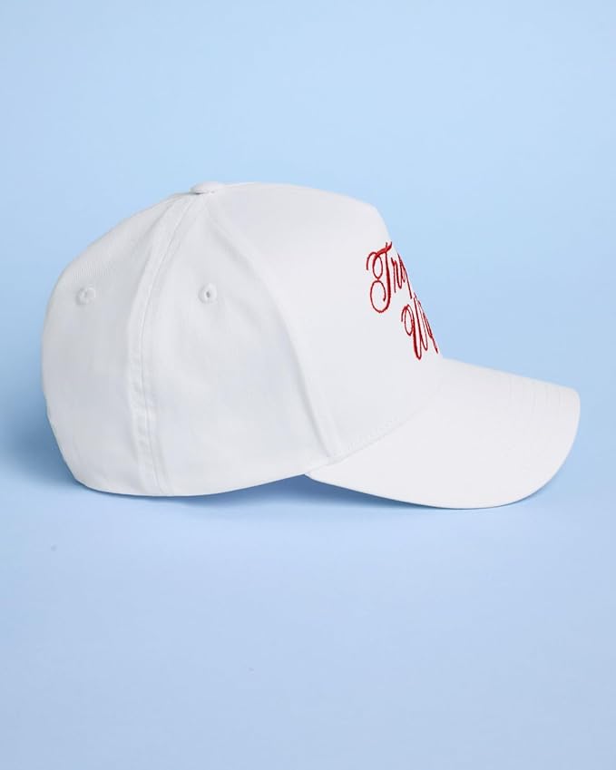 xo, Fetti Trophy Wife Trucker Hat | White, Red Embroidery, Snapback, Adjustable Fit, Bachelorette, Bridal Shower, Bride Gift, Party Hat, Engagement, Wifey