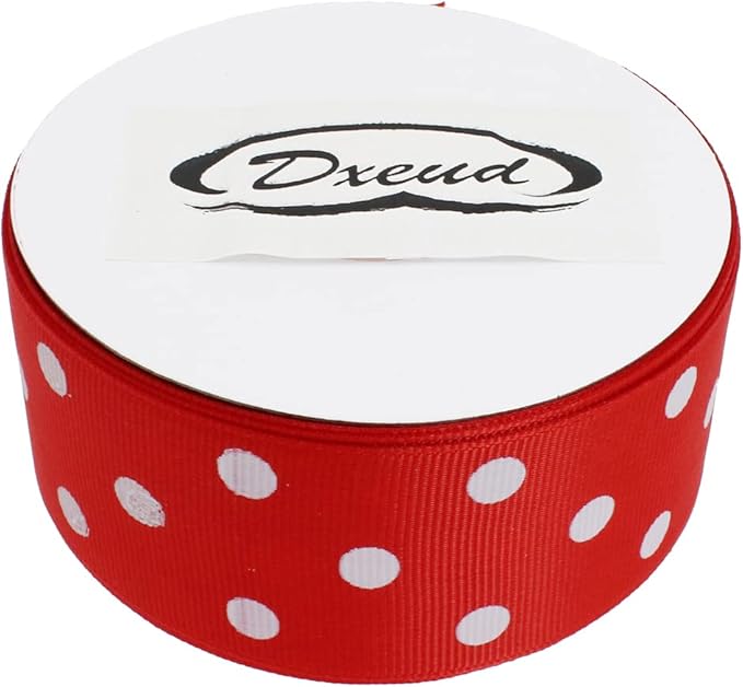 Polka Dot Grosgrain Ribbon 25 Yard Each Roll 100% Polyester - Image 3