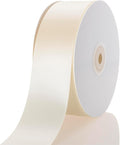 1-1/2 Inch Ivory Ribbon, 50 Yards Craft Polyester Satin Ribbon Perfect by Unknown