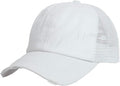 Criss Cross Hat Washed Distressed Baseball Cap Ponytail Hat High Messy Bun Ponycap for Women