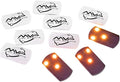 MVP Disc Golf Flat LED Tri-lite Disc Golf Lights (Pack of 10) (Orange)