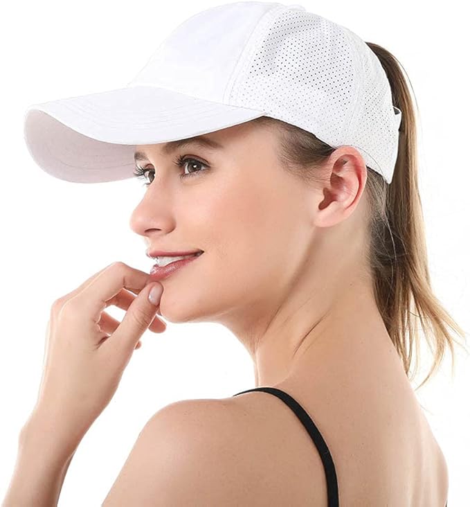 Cross Hat Womens Baseball Cap -Cross Ponytail Hat Baseball Cap