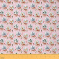 JEJELOIU Cartoon Penguin Fabric by The Yard Christmas Tree Upholstery Fabric for Chairs Xmas Theme Waterproof Indoor Outdoor Decor for DIY Sewing Craft Projects 1 Yard