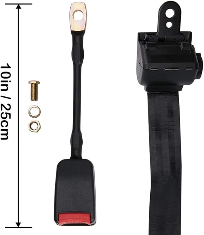 2 Pack Golf Cart Seat Belt Kits Retractable Fits Most Golf Cart Like EZGO, Yamaha, Club Car, UTV
