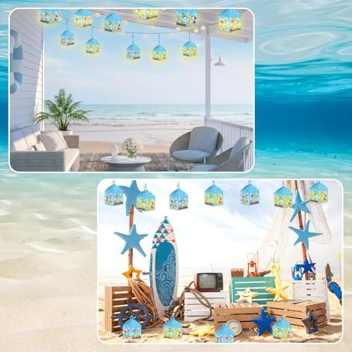 Simgoing 12 Sets Under The Sea Crafts DIY Summer Fishbowl Tissue Paper