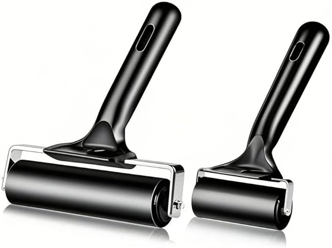 2 Pack Brayer Roller，Professional Rubber rolles ，Handle Comfortable ，for by Unknown