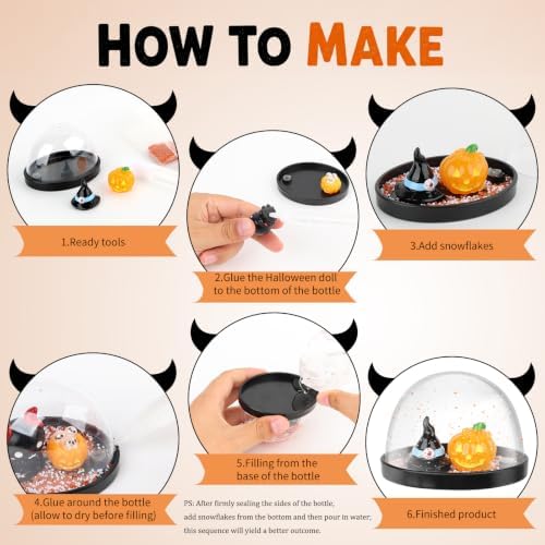 Halloween Snow Globes Making Kit Snow Globe Crafts Holiday Decor