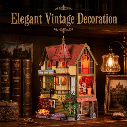 fifijoy DIY Miniature House Kit for Adults - Endless Manor Booknook