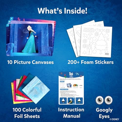 Skillmatics Foil Fun Disney Frozen, Foil Art & Craft Kit, Gift for Kids