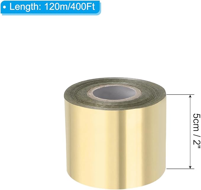 PATIKIL 2"x400Ft Hot Stamping Foil Paper, Heat Transfer Hot Stamping Paper Foil - Image 2