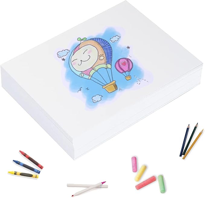 WAUPPY 12"x17" Sketch Drawing Paper 100 Sheets Art Craft Paper by WAUPPY