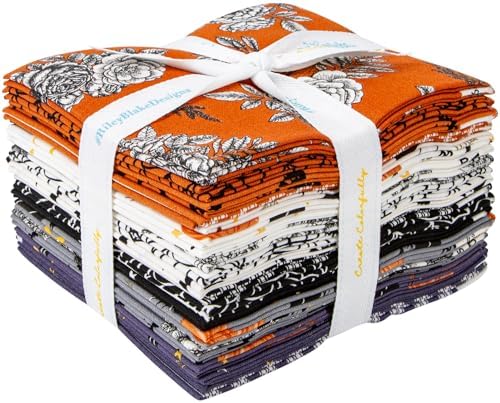 My Mind's Eye Sophisticated Halloween 18 Fat Quarters Riley Blake Designs FQ-14620-18, Assorted