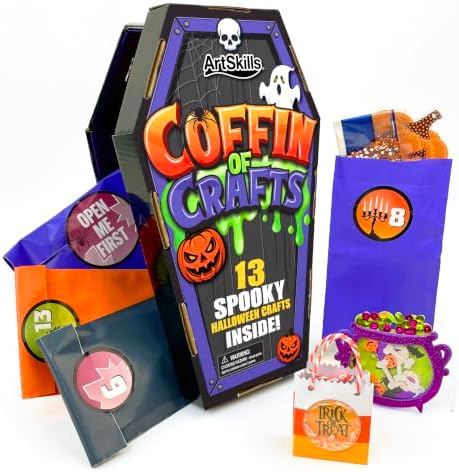 Coffin Of Crafts Halloween Advent Calendar - 13 Halloween Crafts for Kids