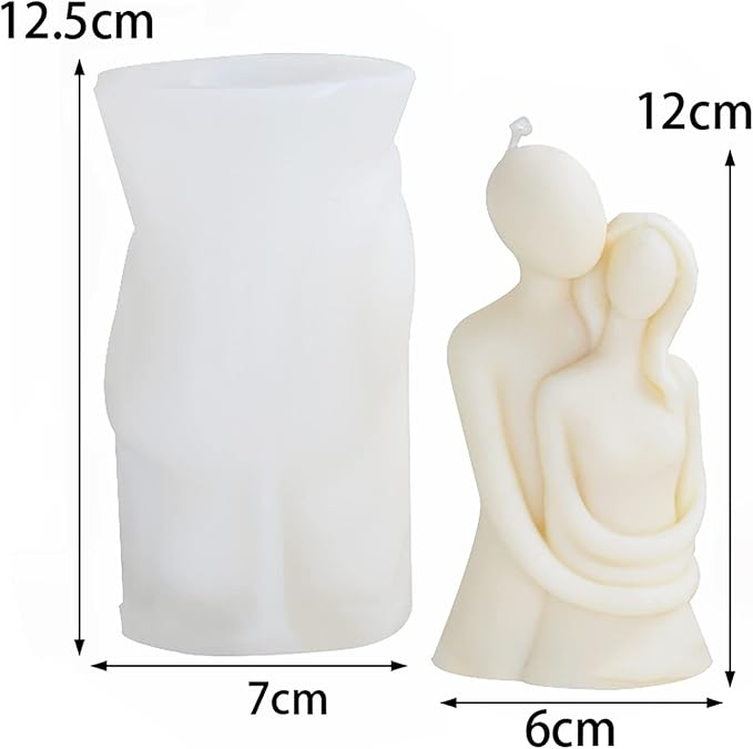Girl Body Resin Couple Candle Mold - Image 5