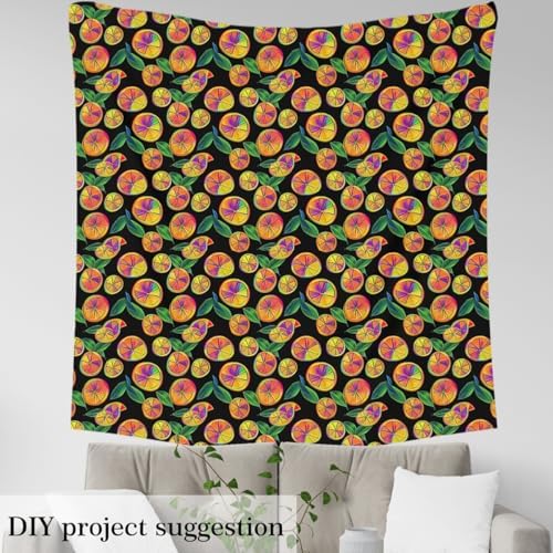 jejeloiu Orange Fabric by The Yard Soft 1 Yard