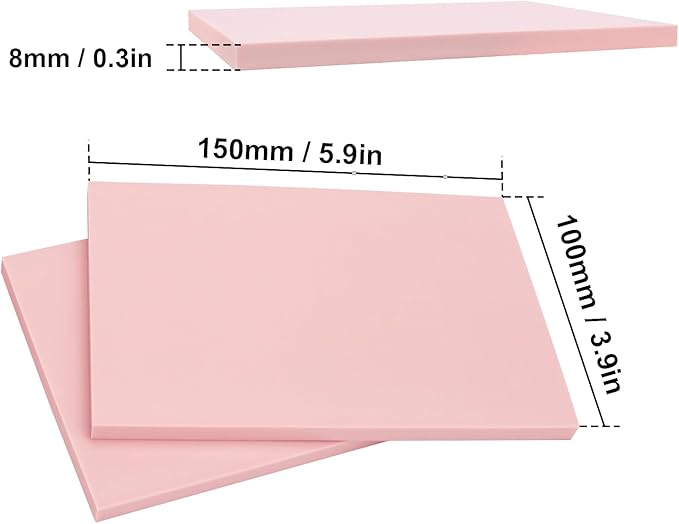 25 Pcs 4"x6" Rubber Linoleum Stamp Carving Blocks - Image 2