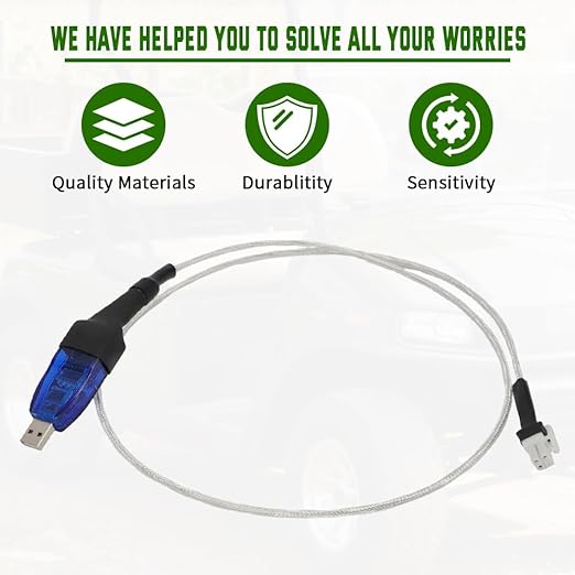 AUTOVIC 3.5' USB Programming Cable for Evolution EV Golf Cart Classic D3 D5 2022-2025