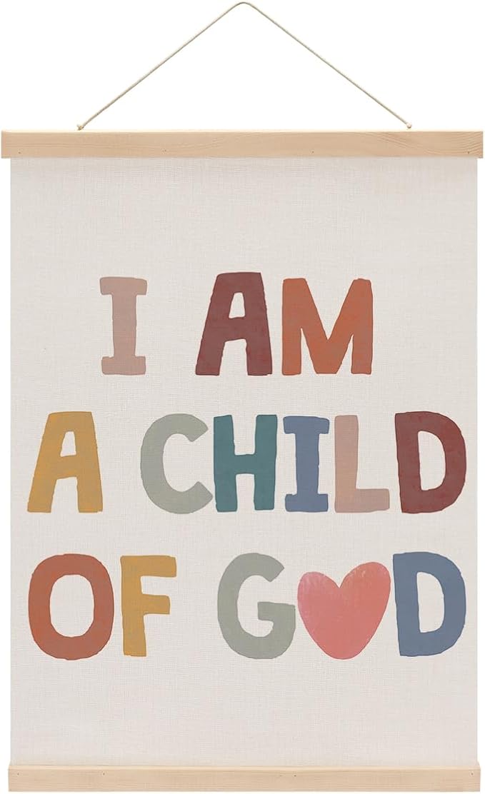 Christian Decor Boho Poster Hanger, Jesus Religious Wall Decor, Christian Gifts by Unknown