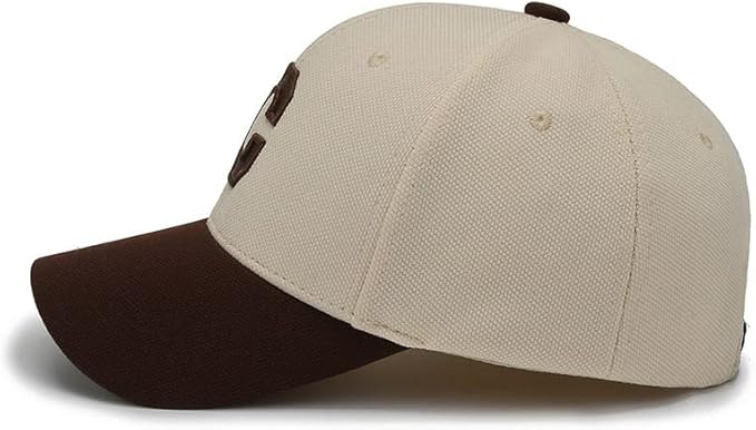 Baseball Cap Vintage Letter C Hat Adjustable Clip for Universal Fit Baseball Hat