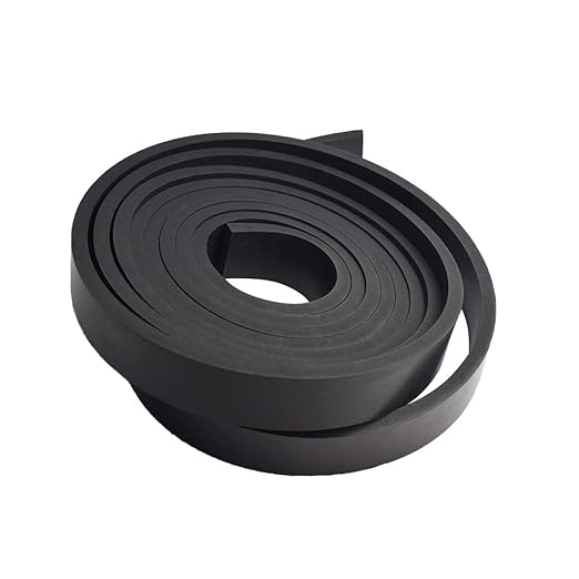 DOBTIM Thick Solid Neoprene Rubber Strips 1/4" Thick X 1" Wide X 10' Long - Image 3