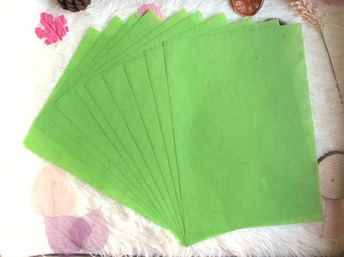50 Sheets A4 Natural Fiber Mulberry Tree Mulberry Paper Sheets Art Tissue Washi - Image 3
