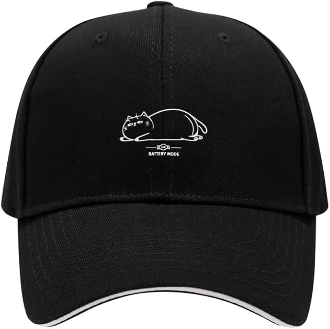 Embroidered Baseball Cap for Men Women, Breathable Cotton Adjustable Hat, Various Patterns for Casual Daily Outfits