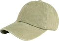 LANGZHEN Unisex Baseball Cap 100% Cotton Fits Men Women Washed Denim Adjustable Dad Hat